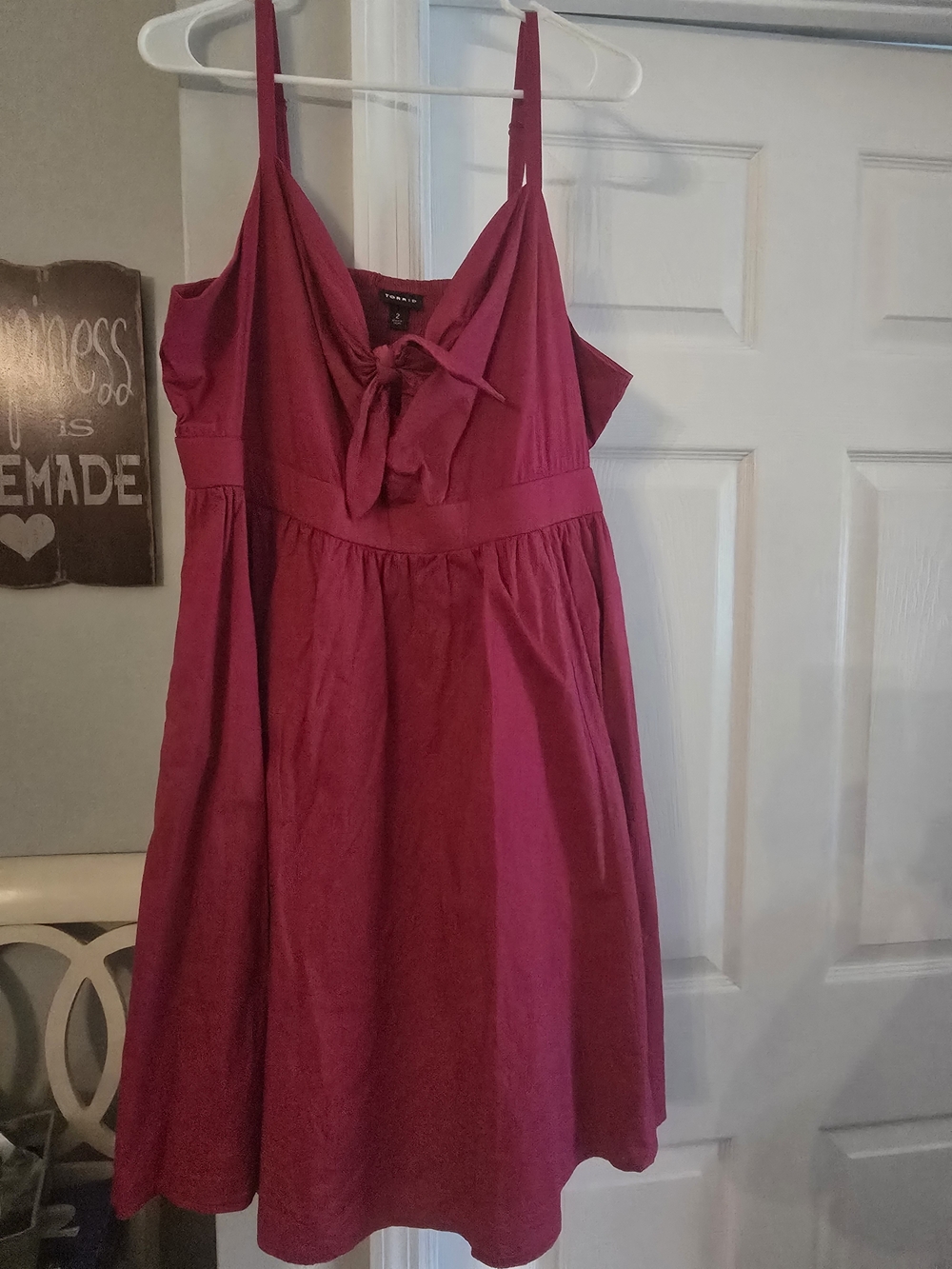torrid Fuchsia Tie-Front Sundress
